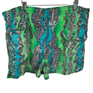 Vintage 90s Crazy Print Swim Trunk Shorts 40"‎